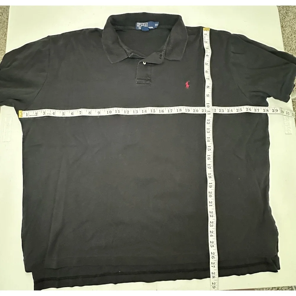 Polo Ralph Lauren Men's Black Polo Shirt Little‎ Pony Size Big 2XL